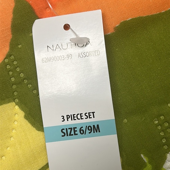 Nautica three piece set (two onesies with a single pair of sweatpants NWT - Picture 5 of 8